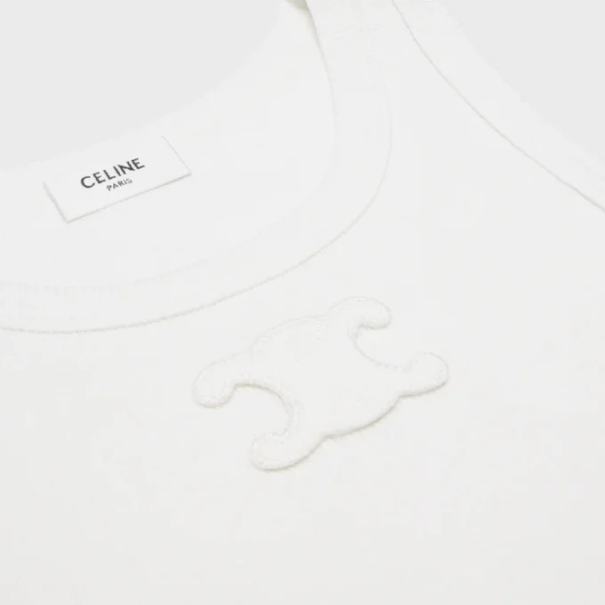 Triomphe Tank Top in Ribbed Cotton