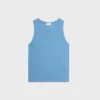 Triomphe Tank Top in Ribbed Cotton Silk Triomphe Tank Top in Ribbed Cotton Silk