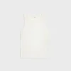 Triomphe Tank Top in Ribbed Cotton Silk Triomphe Tank Top in Ribbed Cotton Silk