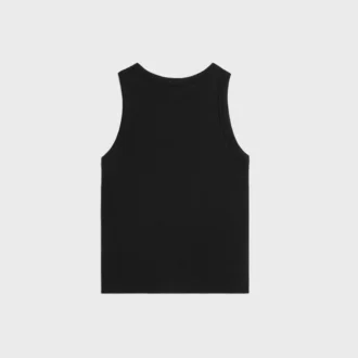 Triomphe Tank Top in Ribbed Cotton Silk Triomphe Tank Top in Ribbed Cotton Silk