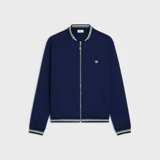 Triomphe Teddy Jacket in Double Face Jersey