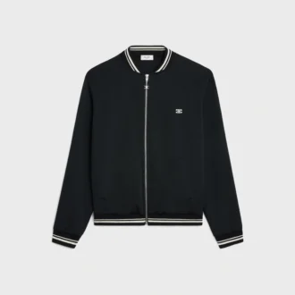 Triomphe Teddy Jacket in Double Face Jersey Triomphe Teddy Jacket in Double Face Jersey