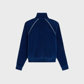 Triomphe Tracksuit Jacket in Velvet Jersey Triomphe Tracksuit Jacket in Velvet Jersey