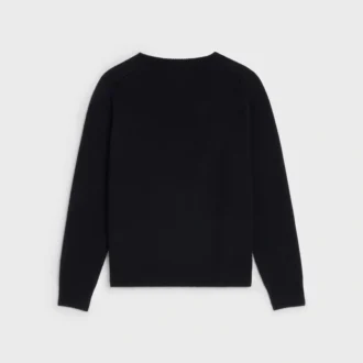 Triomphe V-Neck Sweater in Heritage Cashmere
