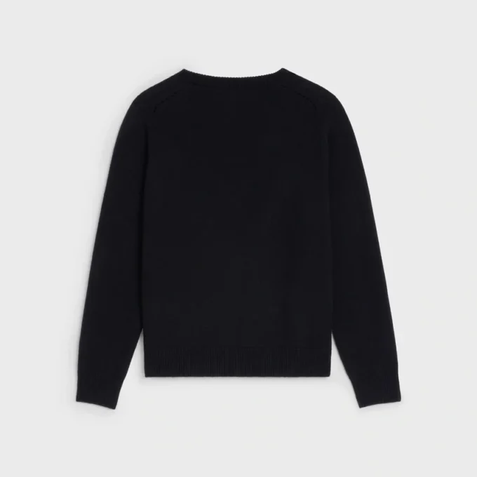 Triomphe V-Neck Sweater in Heritage Cashmere Triomphe V-Neck Sweater in Heritage Cashmere