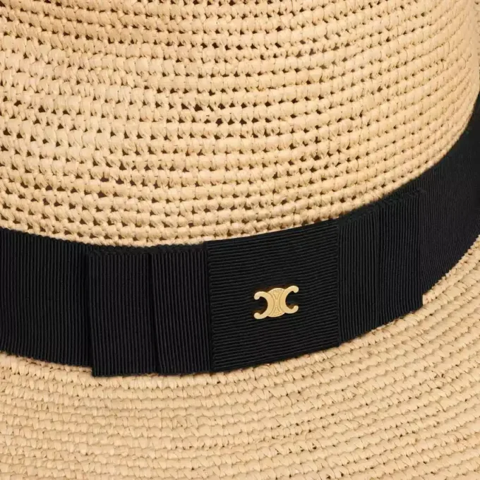 Triomphe Wide-Brimmed Hat in Raffia