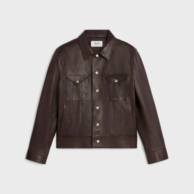 Trucker Jacket in Lambskin