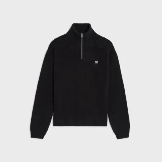 Trucker Sweater in Ribbed Wool