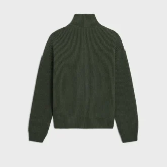 Trucker Sweater in Ribbed Wool
