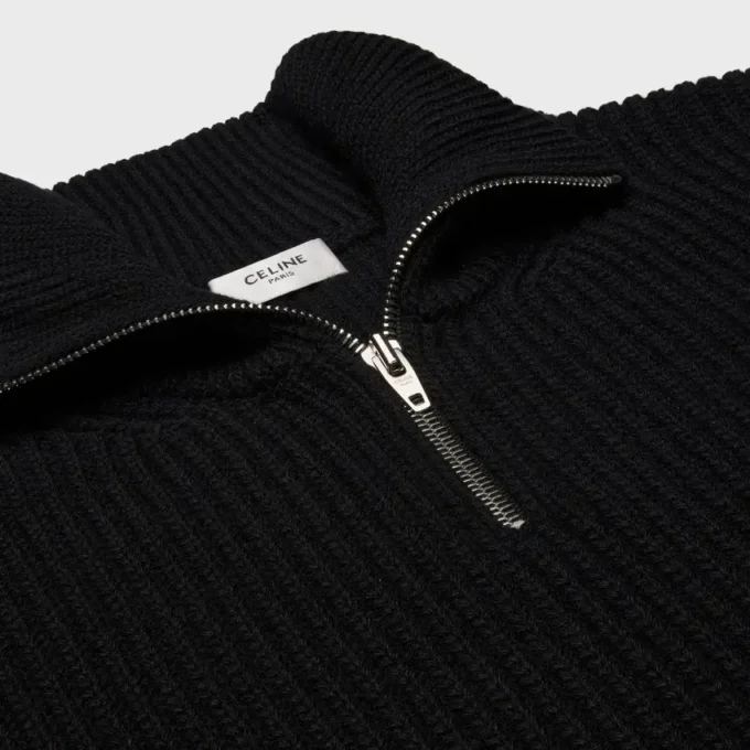 Trucker Sweater in Ribbed Wool Trucker Sweater in Ribbed Wool