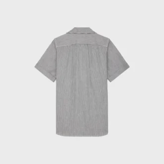 Tunic Mini Dress in Hickory Striped Cotton
