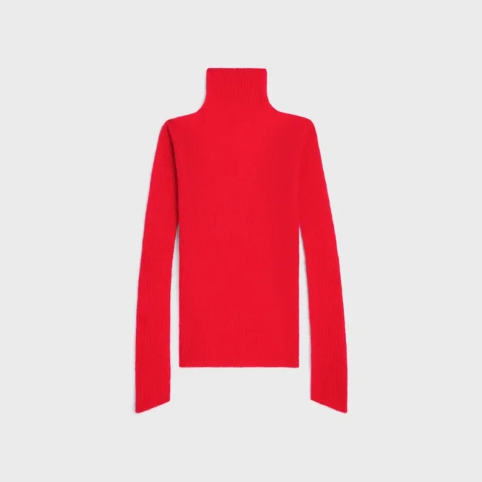 Turtleneck Sweater in Ribbed Mohair and Silk Turtleneck Sweater in Ribbed Mohair and Silk