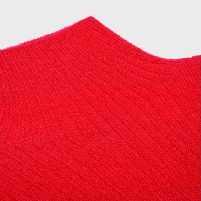 Turtleneck Sweater in Ribbed Mohair and Silk Turtleneck Sweater in Ribbed Mohair and Silk