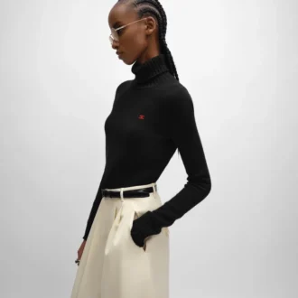 Turtleneck Sweater in Wool and Cashmere