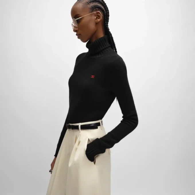 Turtleneck Sweater in Wool and Cashmere Turtleneck Sweater in Wool and Cashmere