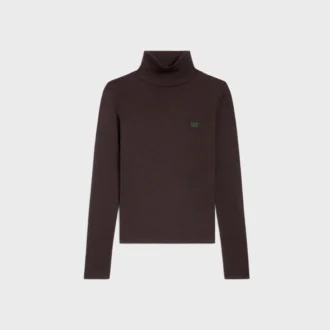 Turtleneck Top in Wool Jersey