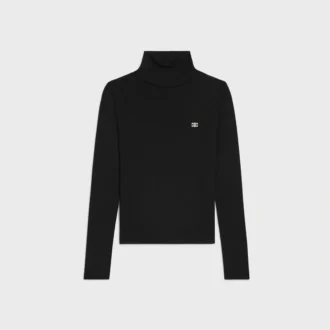 Turtleneck Top in Wool Jersey Turtleneck Top in Wool Jersey