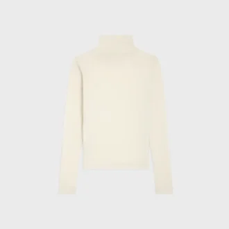 Turtleneck Top in Wool Jersey