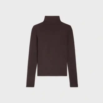 Turtleneck Top in Wool Jersey
