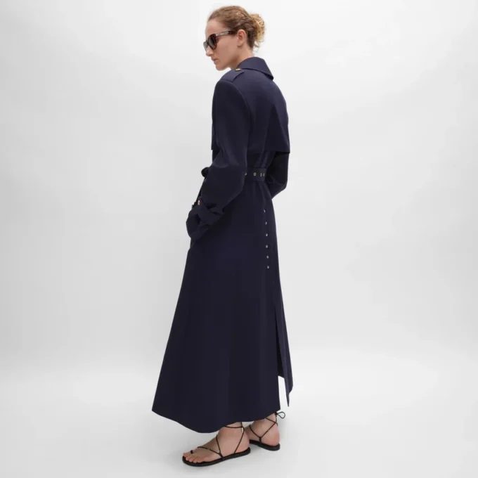 Tux Trench Coat in Cotton and Wool Gabardine Tux Trench Coat in Cotton and Wool Gabardine