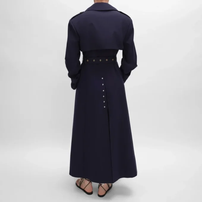 Tux Trench Coat in Cotton and Wool Gabardine Tux Trench Coat in Cotton and Wool Gabardine