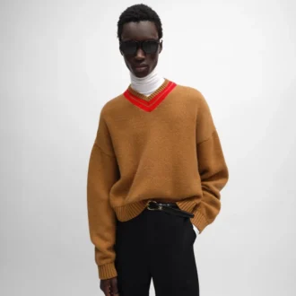 V-Neck Sweater in Cashmere