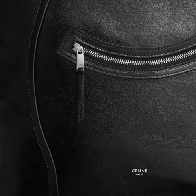 Vertical Cabas Luggage in Shiny Calfskin