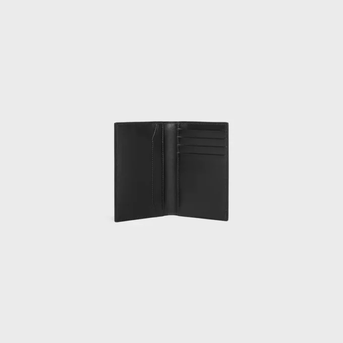 Vertical Card Holder in Calfskin with Triomphe Embossed Vertical Card Holder in Calfskin with Triomphe Embossed