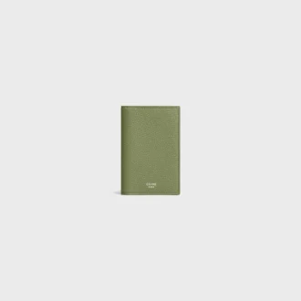 Vertical Card Holder in Grained Calfskin Vertical Card Holder in Grained Calfskin