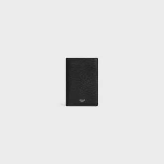 Vertical Card Holder in Grained Calfskin Vertical Card Holder in Grained Calfskin