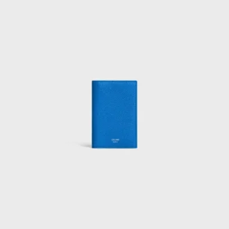 Vertical Card Holder in Grained Calfskin