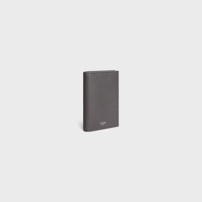 Vertical Card Holder in Grained Calfskin Vertical Card Holder in Grained Calfskin