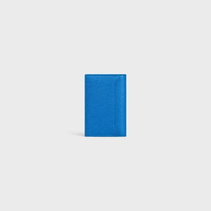 Vertical Card Holder in Grained Calfskin Vertical Card Holder in Grained Calfskin