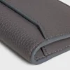 Vertical Card Holder in Grained Calfskin Vertical Card Holder in Grained Calfskin