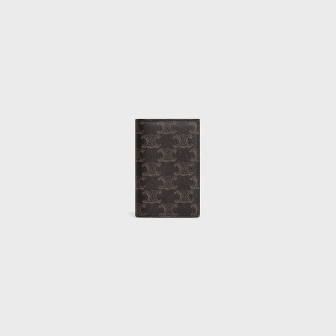 Vertical Card Holder in Triomphe Canvas