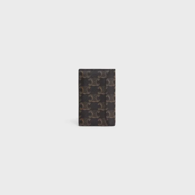 Vertical Card Holder in Triomphe Canvas