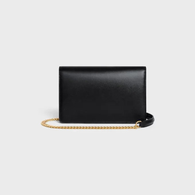 Wallet on Chain Margo in Shiny Calfskin Wallet on Chain Margo in Shiny Calfskin