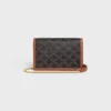 Wallet on Chain Margo in Triomphe Canvas and Calfskin Wallet on Chain Margo in Triomphe Canvas and Calfskin