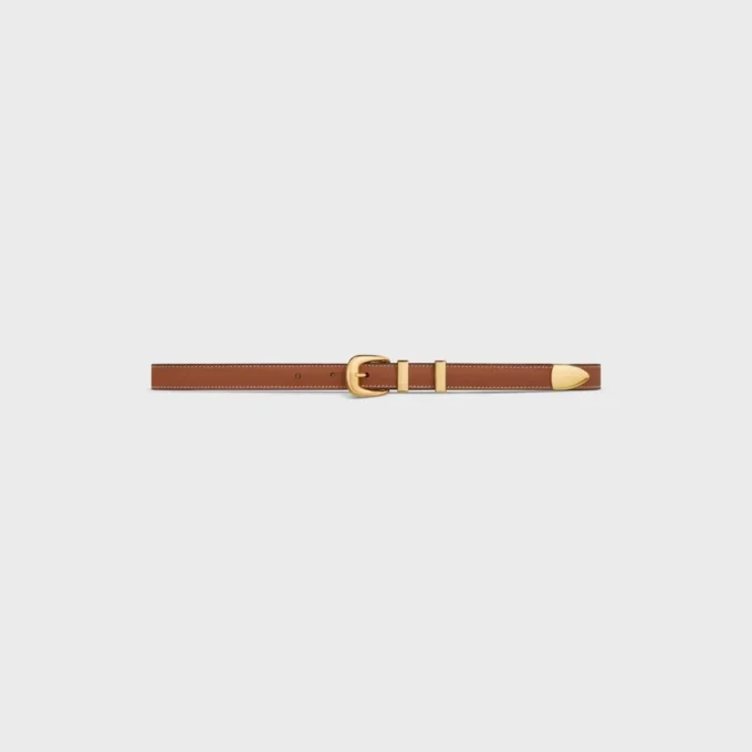 Western Belt 18Mm in Natural Calfskin Western Belt 18Mm in Natural Calfskin
