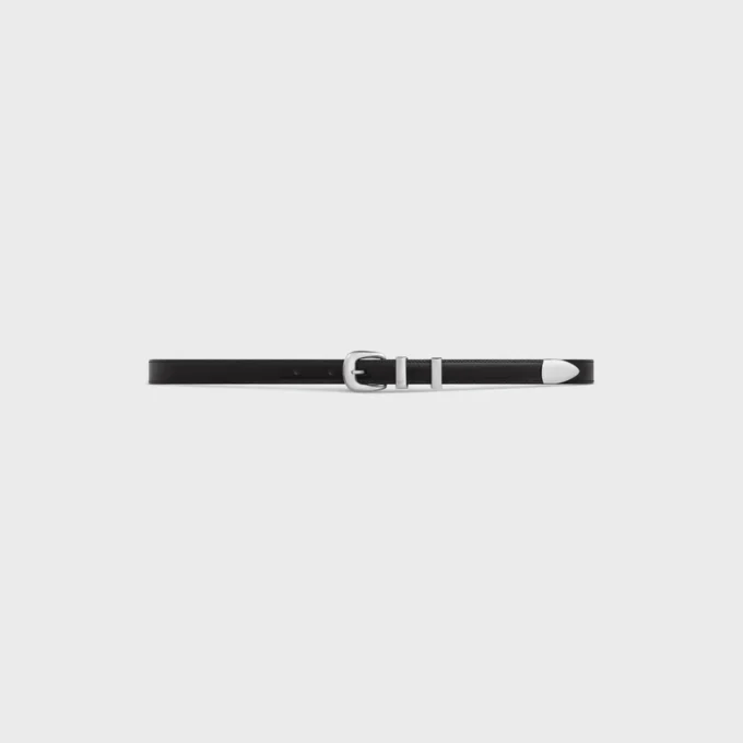 Western Belt 18Mm in Taurillon Leather Western Belt 18Mm in Taurillon Leather