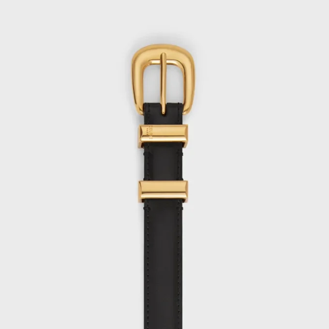 Western Belt 18Mm in Taurillon Leather Western Belt 18Mm in Taurillon Leather