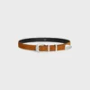 Western Belt 25Mm in Suede Calfskin Western Belt 25Mm in Suede Calfskin