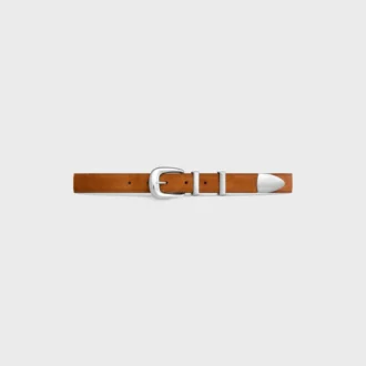 Western Belt 25Mm in Suede Calfskin