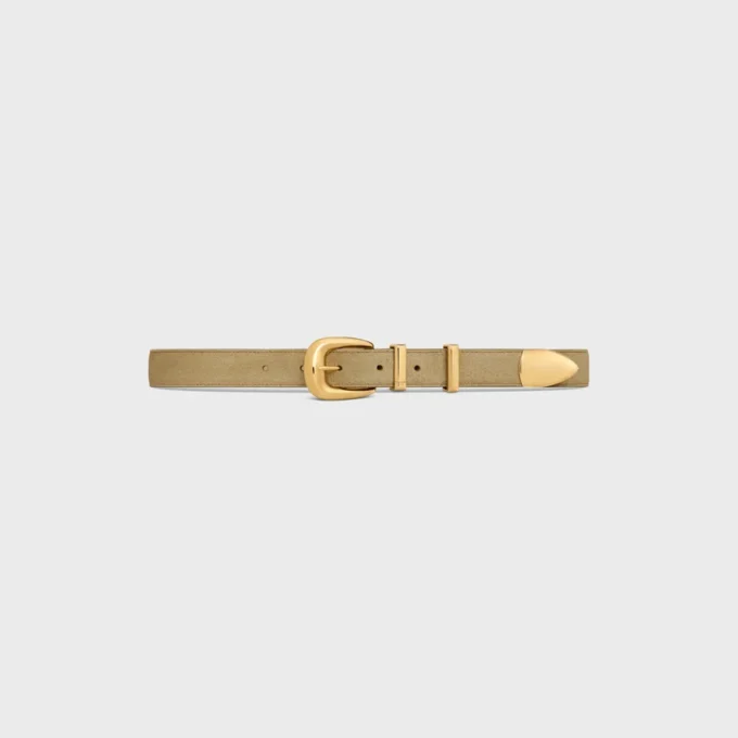 Western Belt 25Mm in Suede Calfskin Western Belt 25Mm in Suede Calfskin