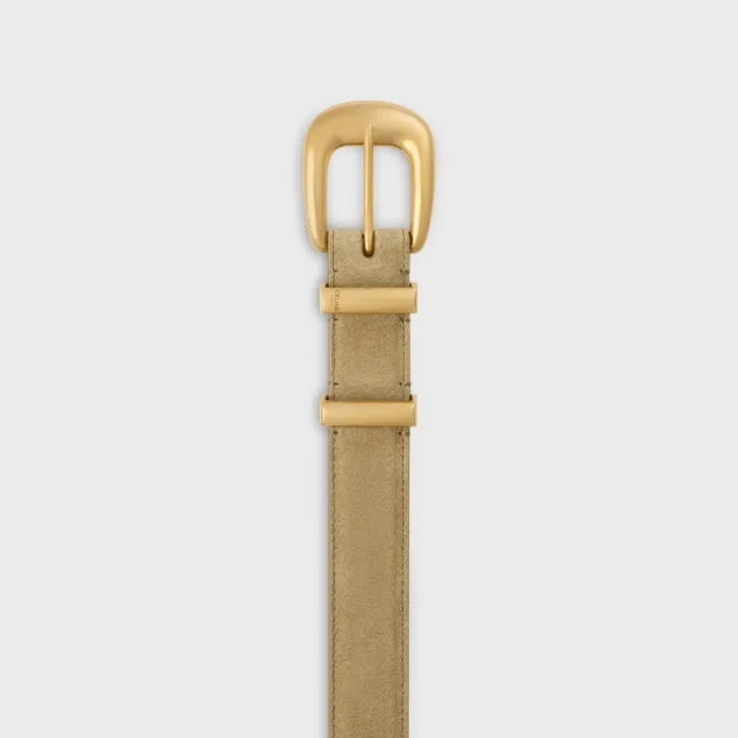 Western Belt 25Mm in Suede Calfskin Western Belt 25Mm in Suede Calfskin