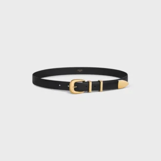 Western Belt 25Mm  in Taurillon Leather