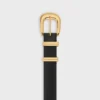 Western Belt 25Mm in Taurillon Leather Western Belt 25Mm in Taurillon Leather