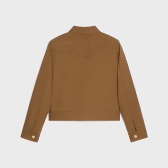 Western Blouson Jacket in Cotton Twill