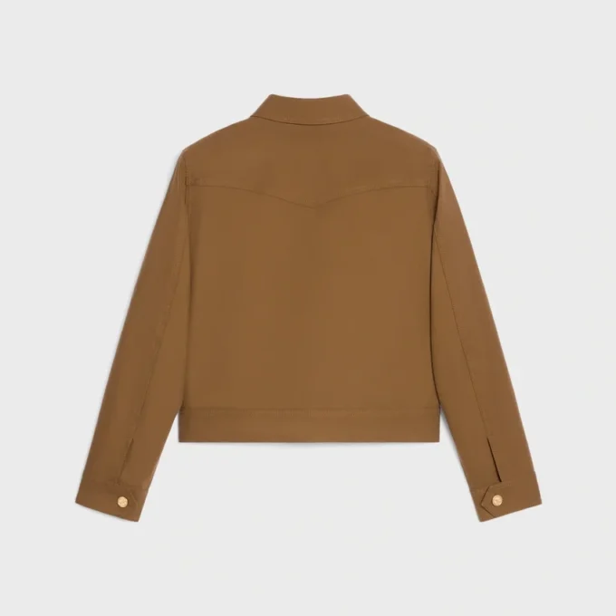 Western Blouson Jacket in Cotton Twill
