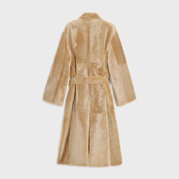 Wrapped Coat in Lamb Shearling Wrapped Coat in Lamb Shearling